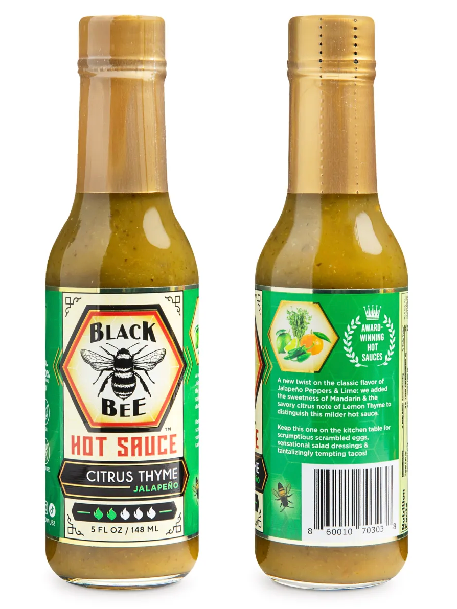 Citrus Thyme Jalapeno Hot Sauce (Mild)